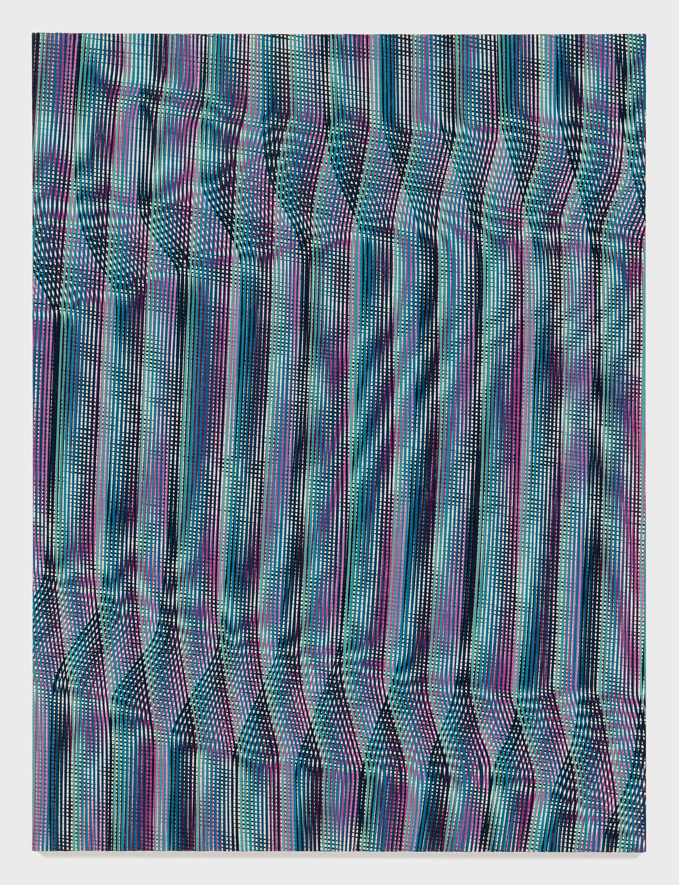 Violent Heart, 2021. Flashe vinyl acrylic on canvas; 36 x 1.5 x 48 in. Photo: Etiene Frossard.
