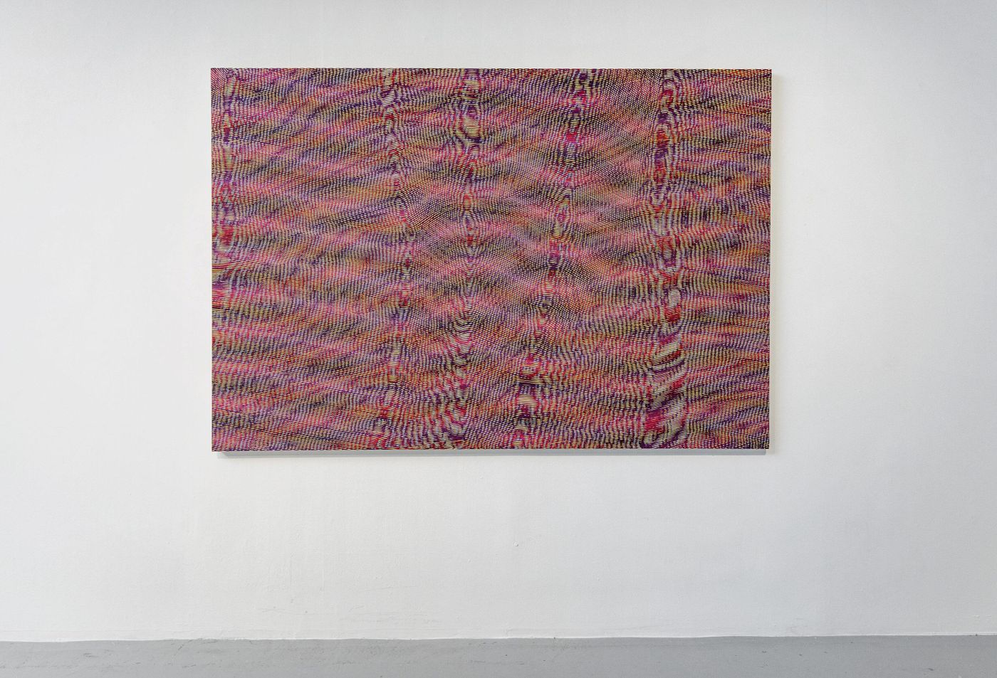 Flesh and Blood, 2022. Flashe vinyl acrylic on canvas; 59 x 1.75 x 86 in. Photo: Meghan Olson.
