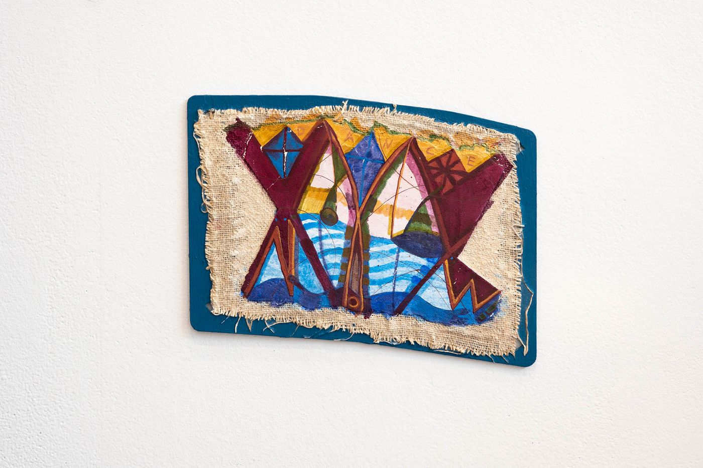 Dance Now, 2021. Fresco on plywood; 5 x 10 in. Photo: Allison Minto.