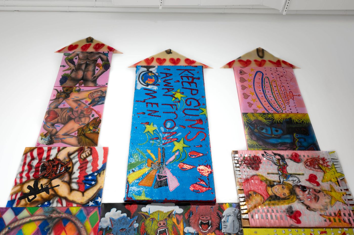 Amora Obscura/Memoria Castrum/Amor Fati, 2020-2022, detail. Photo: Allison Minto.
