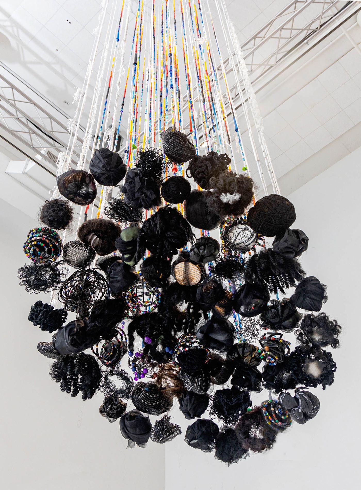 Untitled, 2022. Mixed media; 216 x 40 x 40 in. Photo: Meghan Olson.