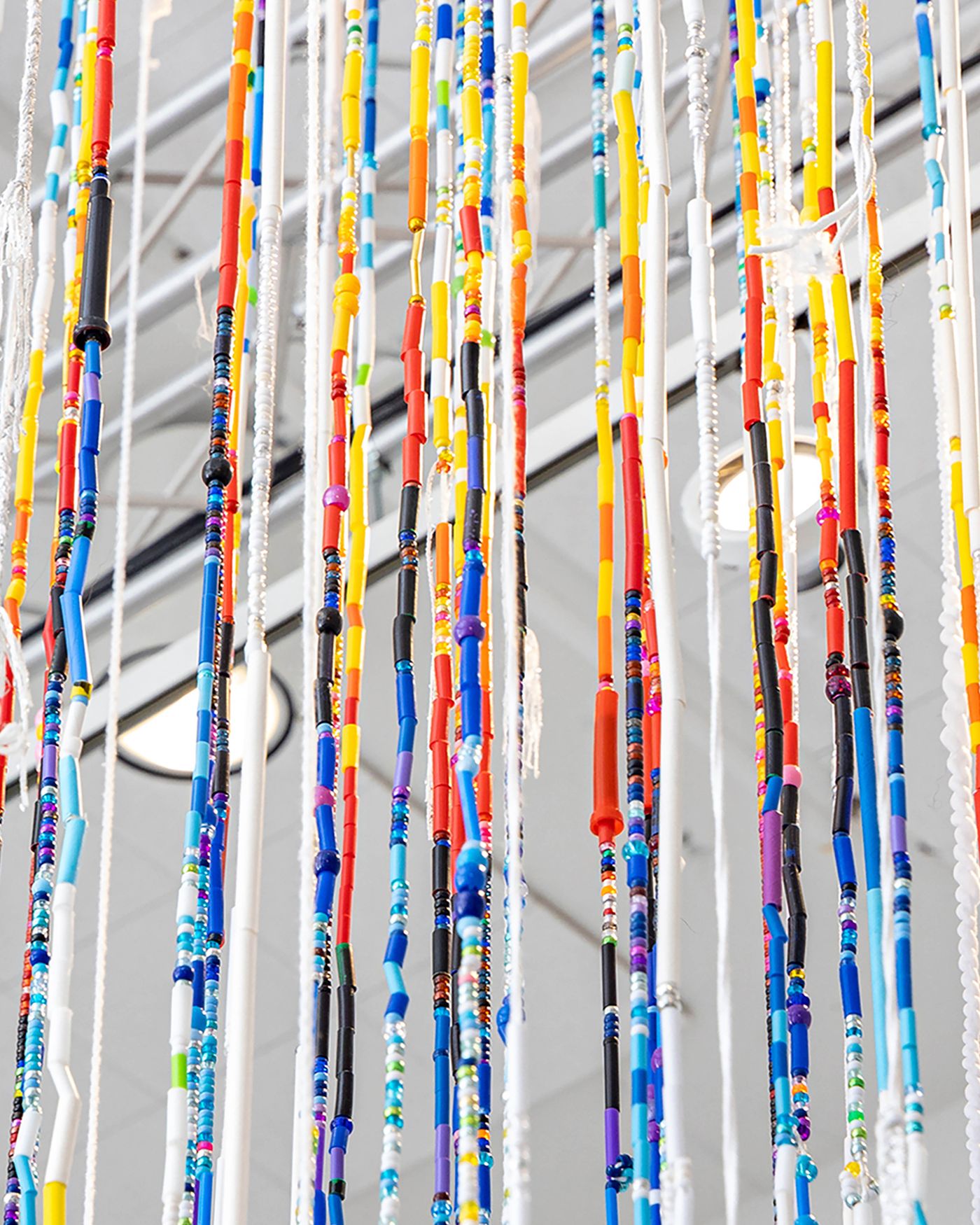 Untitled (detail), 2022. Mixed media; 216 x 40 x 40 in. Photo: Meghan Olson.