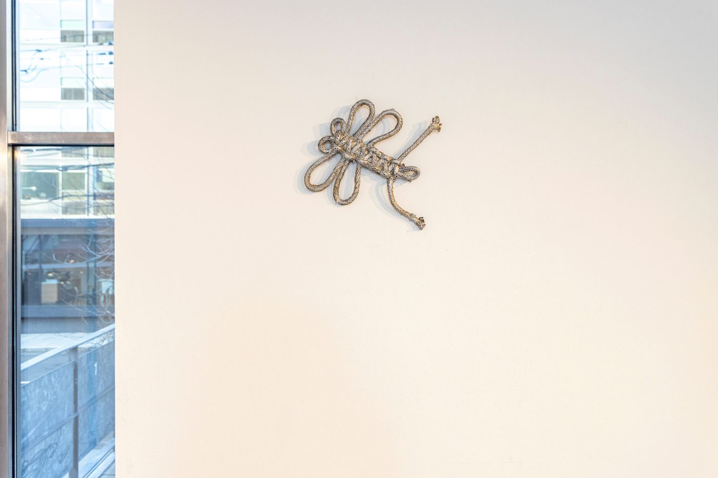 Found rope casted in aluminum; 14 x 12 x 1 in. Photo: Meghan Olson.
